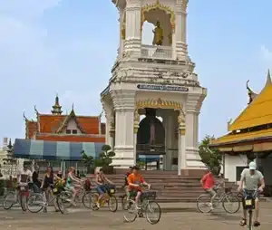 Fietsen in Bangkok